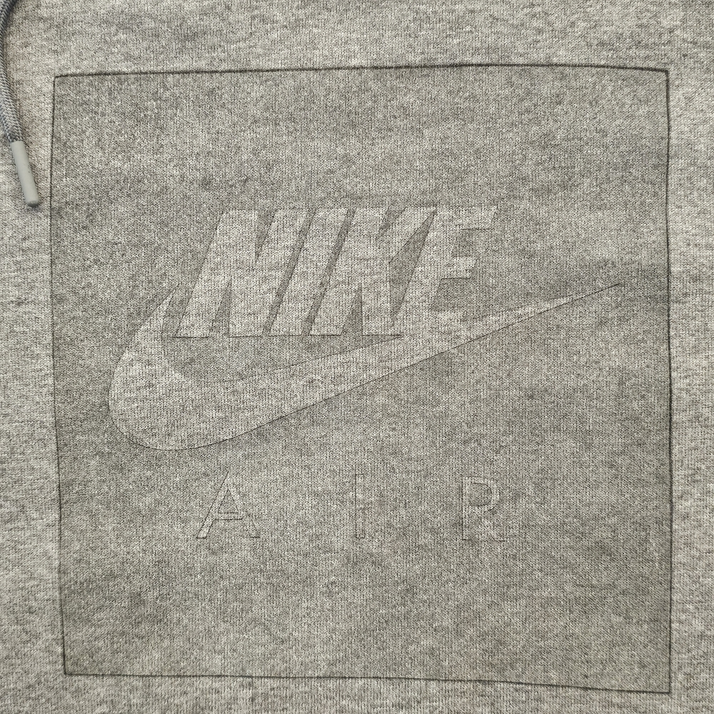 Vintage Nike Air Short Sleeve Hoodie - Heather Grey - Picture 5 of 7